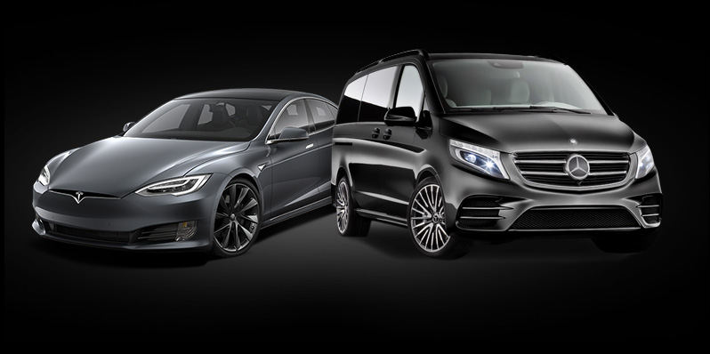 VTC Tesla et VAN Mercedes